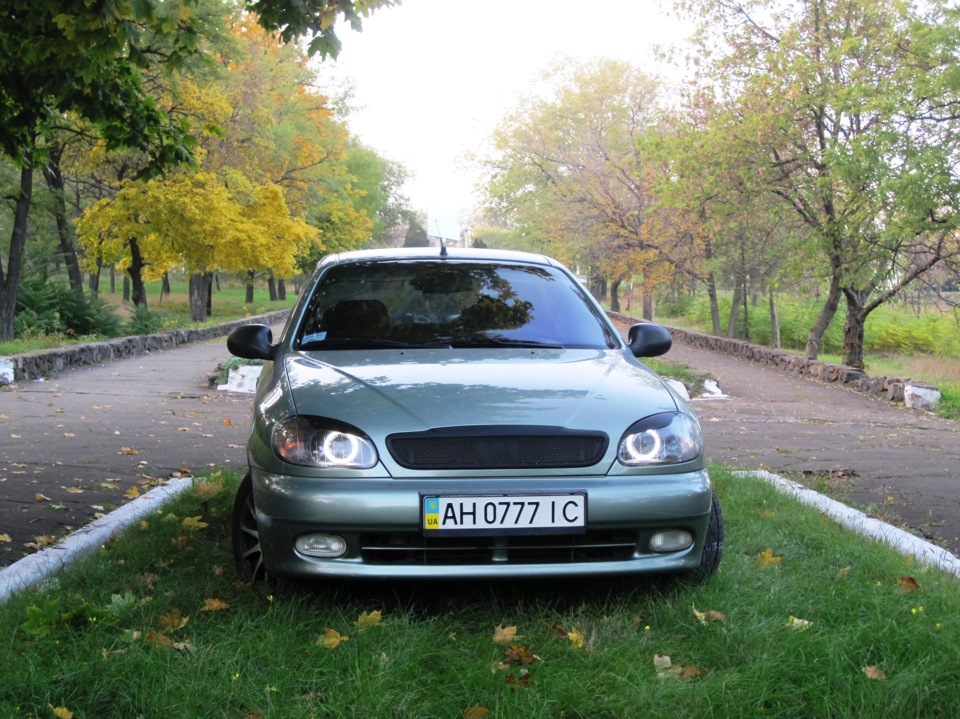 Daewoo lanos такси белый