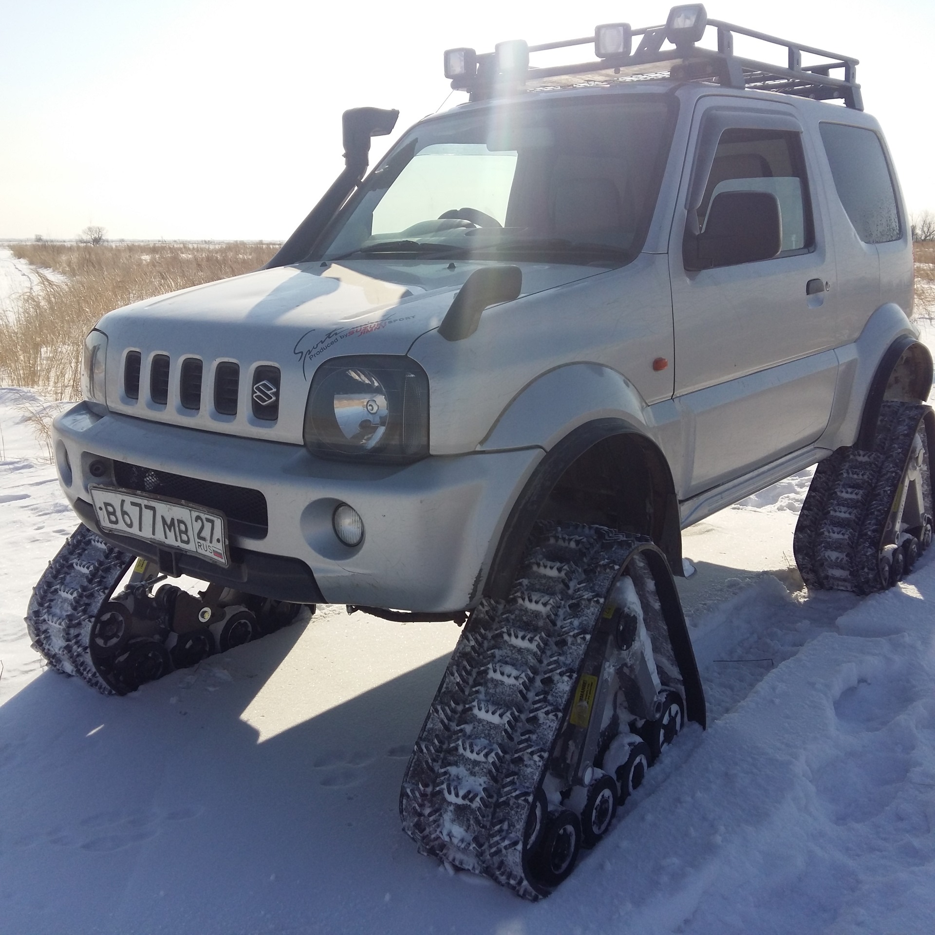 Установка ВГД 1500 гусениц на Сузуки. — Suzuki Jimny, 1,3 л, 1998 года |  тюнинг | DRIVE2