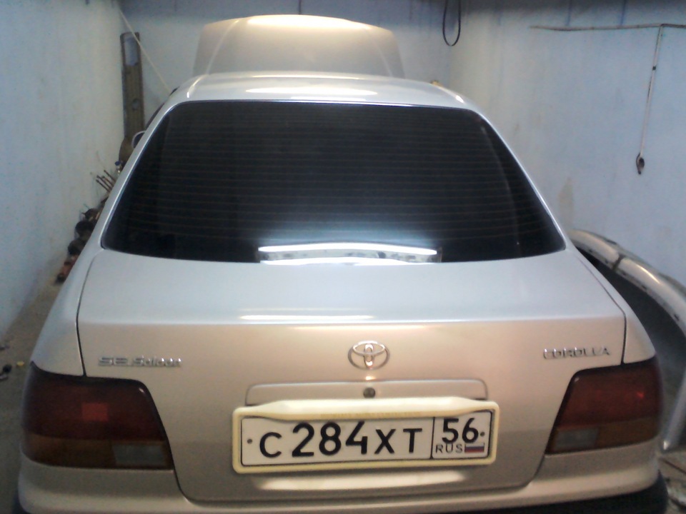 Чистка заслонки дросселя. — Toyota Corolla (110), 1,5 л, 1995 года ...