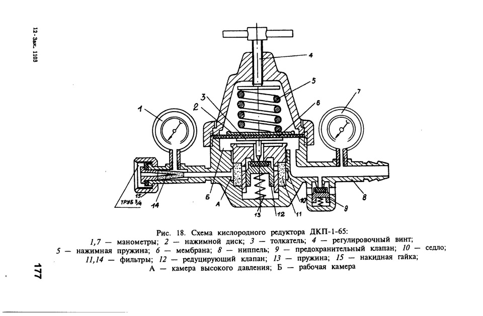 Схема кислородного редуктора