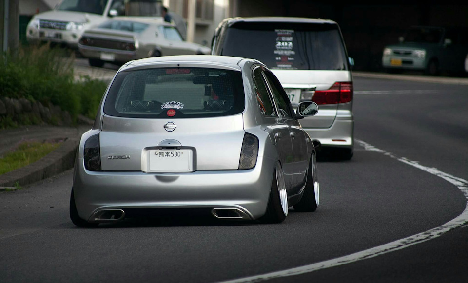 Nissan March stance JDM