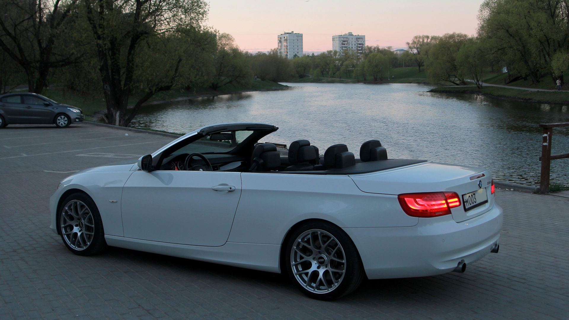 Cabrio BMW 4 белый матовый