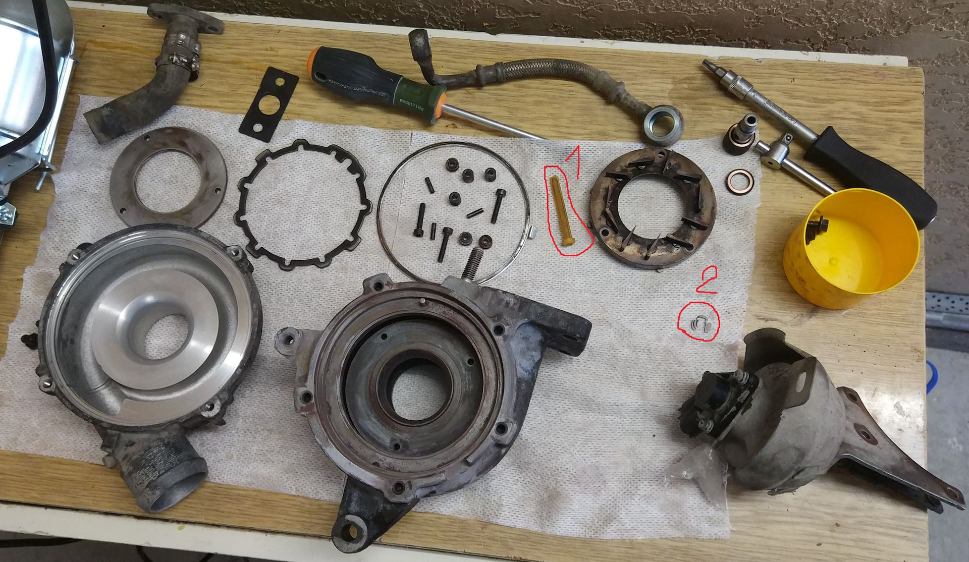 Снятие, ремонт, чистка турбины (P003A, P1719, P2263), замена картриджа ...