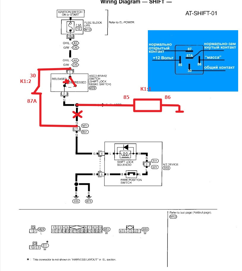 Электросхема блокировки. Реле блокировки АКПП Витара. Схема блокировки рычага АКПП Киа форте 2009г. Ix35 схема подключения соленоида блокировки селектора АКПП.