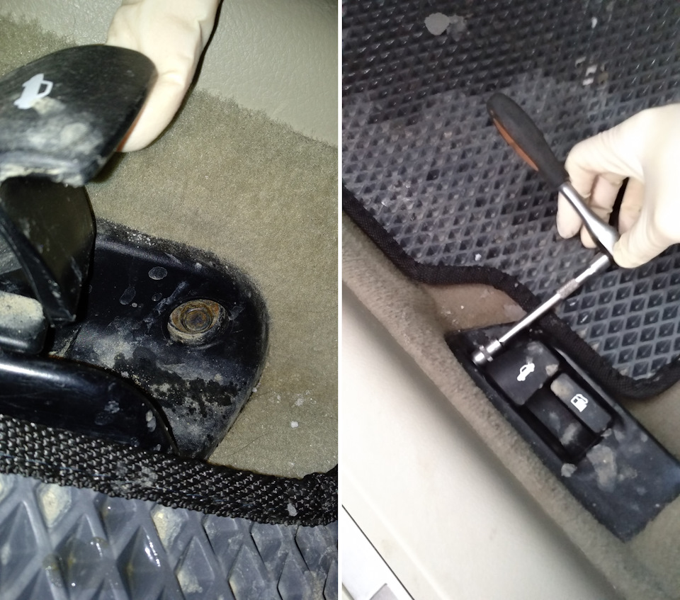 Порвался трос открывания багажника. — Toyota Camry (XV40), 2,4 л, 2006 ...