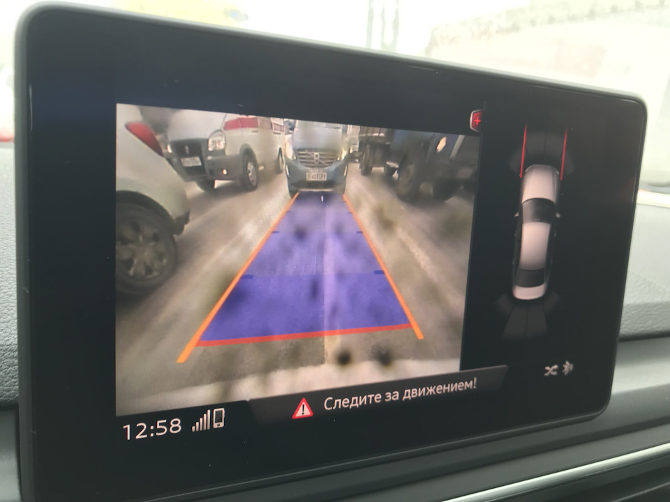 Установка двойных стекол и камеры заднего вида — Audi A4 (B9), 2 л ...