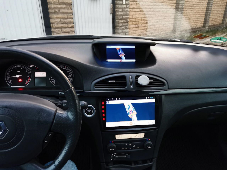 Магнитола Android 9 + замена дисплея навигации — Renault Laguna II, 2 л ...