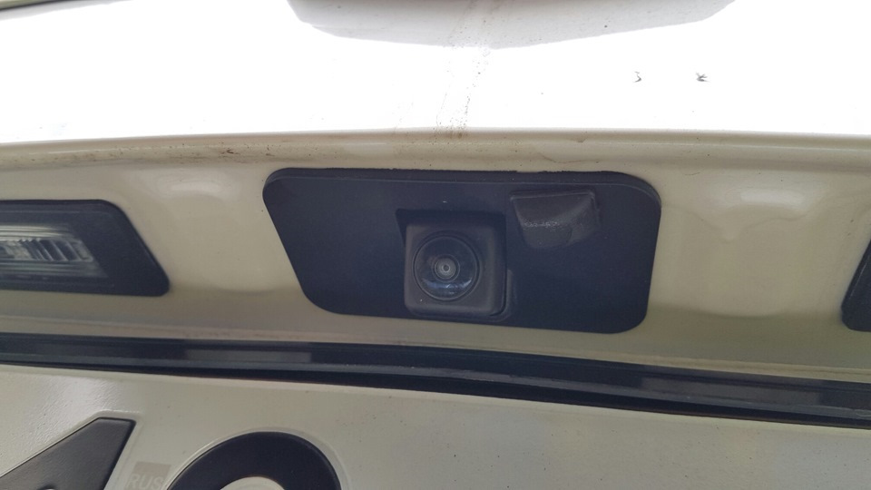 Установка омывателя камеры заднего вида и сетки в решетку CAdillac ...