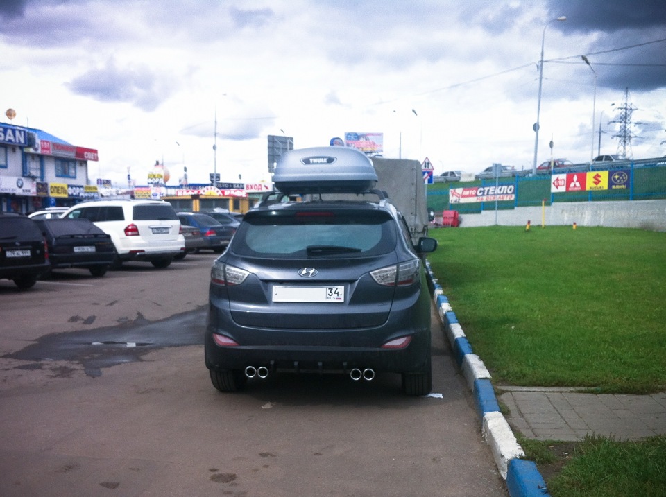 Moscow Tuning — Насадки на глушитель — BUZZER — Hyundai ix35, 2 л, 2010 ...
