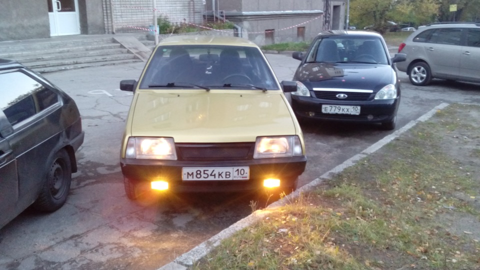Наконец-то подключил противотуманки — Lada 21099, 1,5 л, 2000 года ...