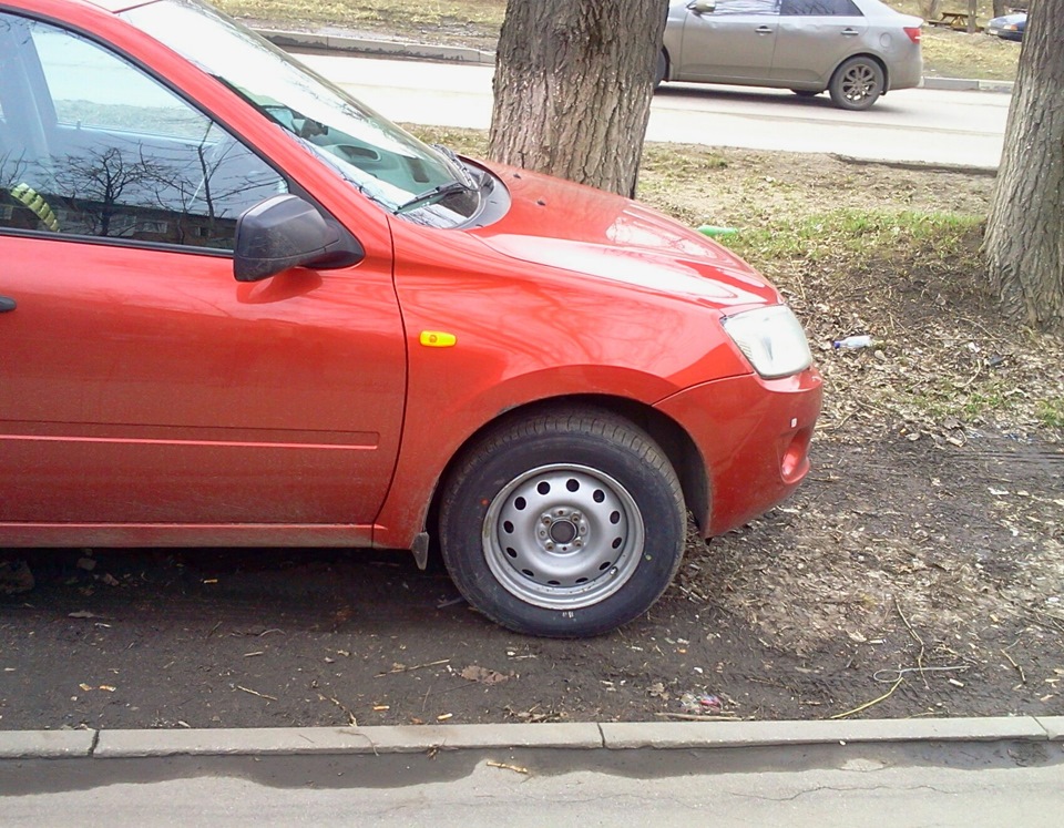 Купил новую резину — Lada Гранта (1G), 1,6 л, 2012 года | шины | DRIVE2