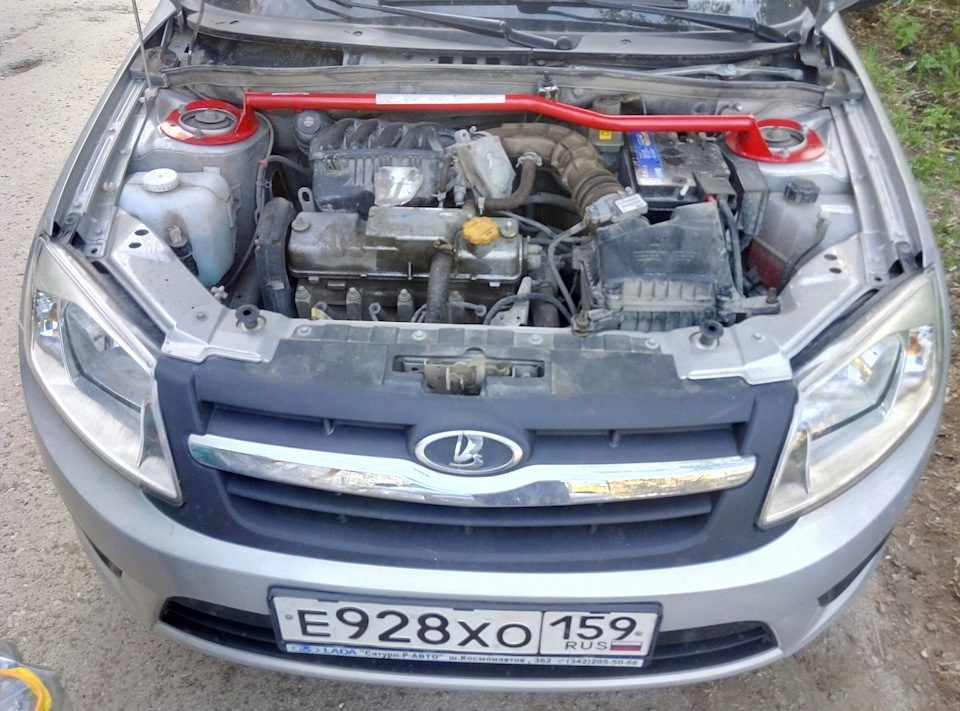 [ 10 ] Растяжка передних стоек — Lada Гранта, 1,6 л, 2015 года | своими ...