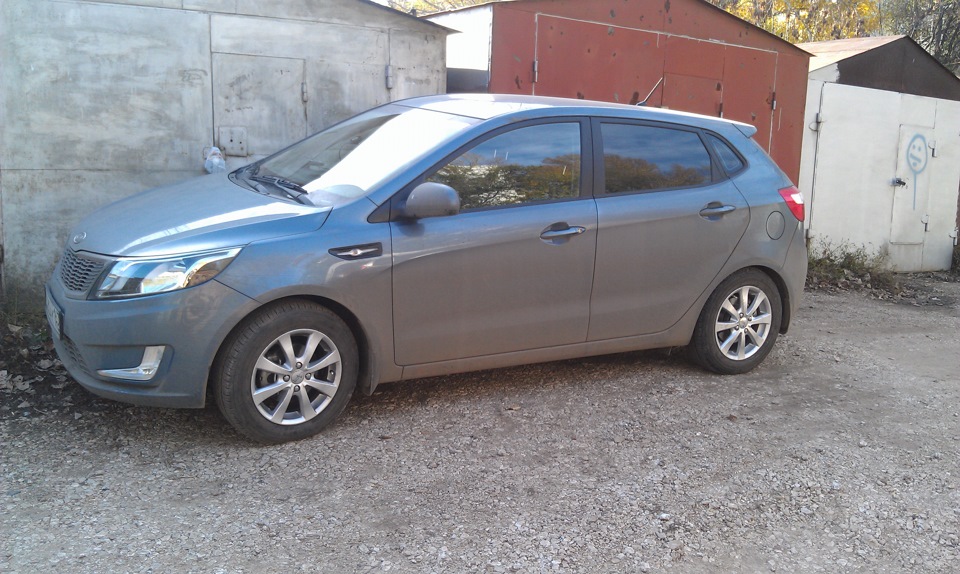 Запись №5. Зимняя шипованная резина. — KIA Rio 5-door (3G), 1,6 л, 2012 ...