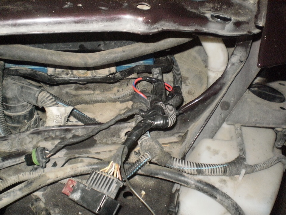 ДХО -дальний в полнакала реализация на реле (окончяние "Сгорел блок ДХО ...