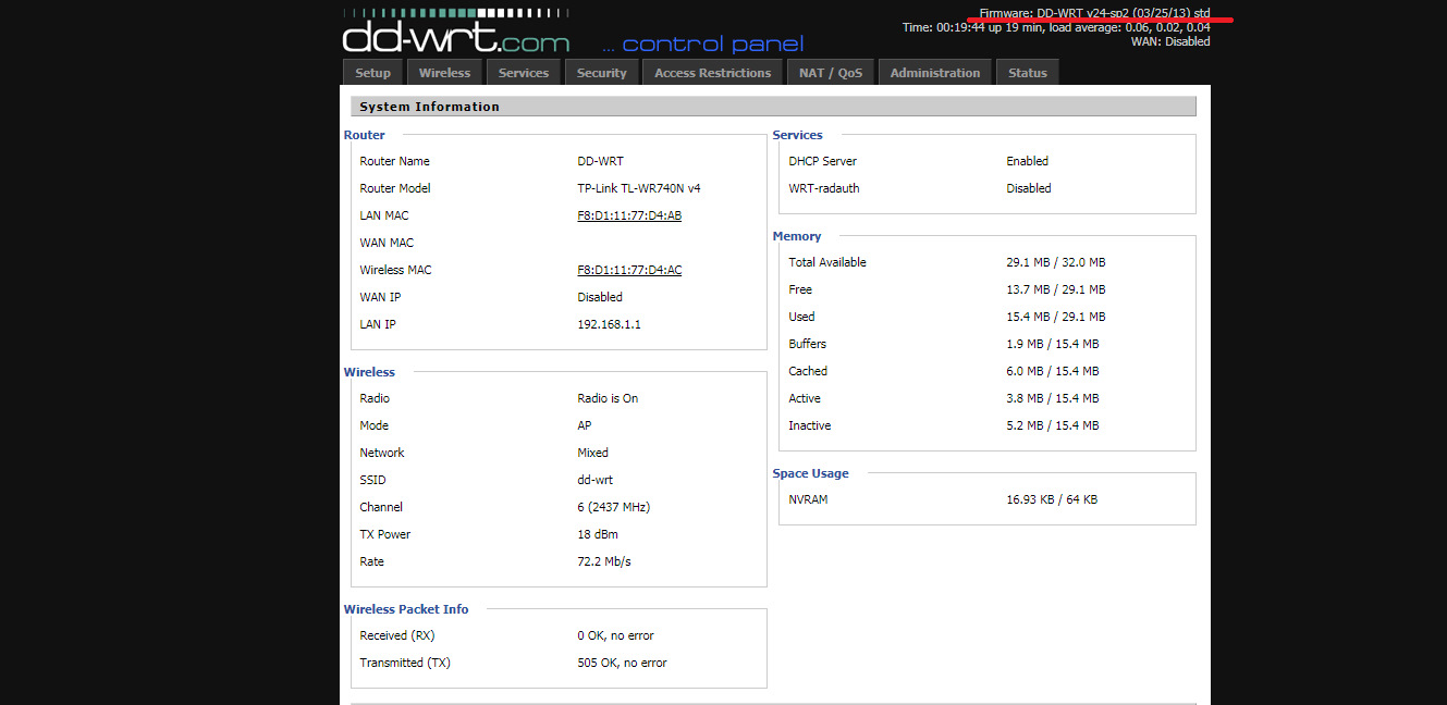 Lan disable. Wrt54gl DD-WRT. DD WRT Прошивка. DD WRT status. Прошивка для роутера WRT.