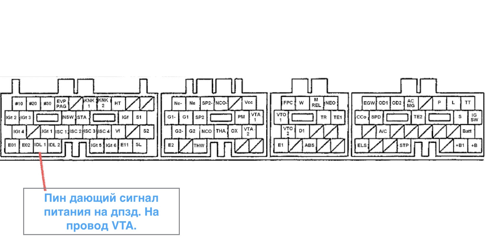 1uz схема управления двигателем