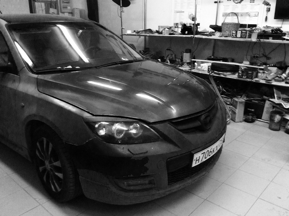 Капот — Mazda 3 MPS (1G), 2,3 л, 2007 года кузовной ремонт DRIVE2
