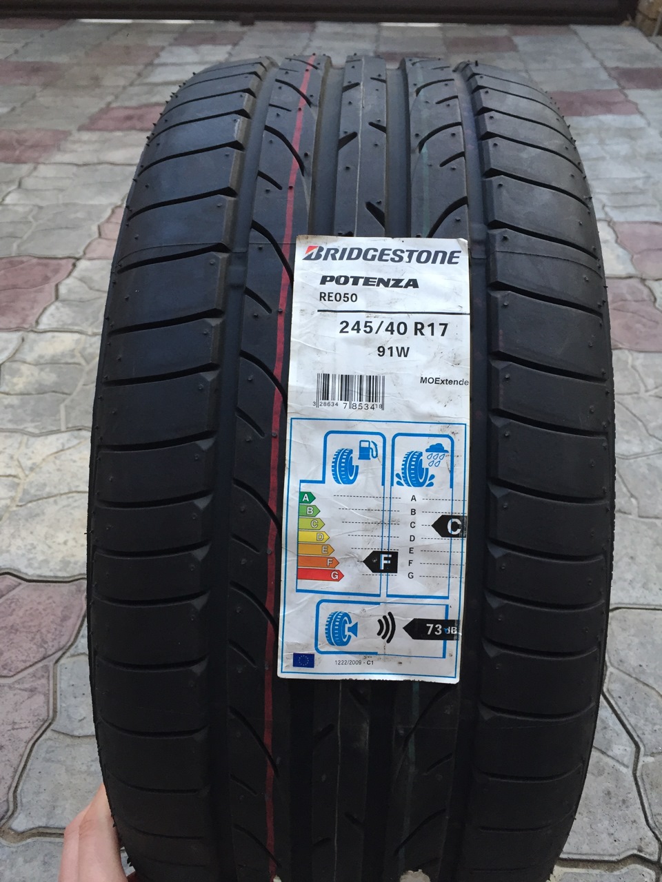 Приобрёл задние покрышки Bridgestone Potenza RE050 — Mercedes-Benz C ...