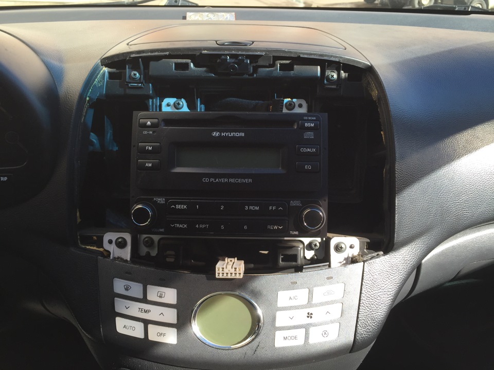 Элантра как снять магнитолу Разобрал панель. - Hyundai Elantra (4G), 1,6 л, 2007 года стайлинг DRIVE2