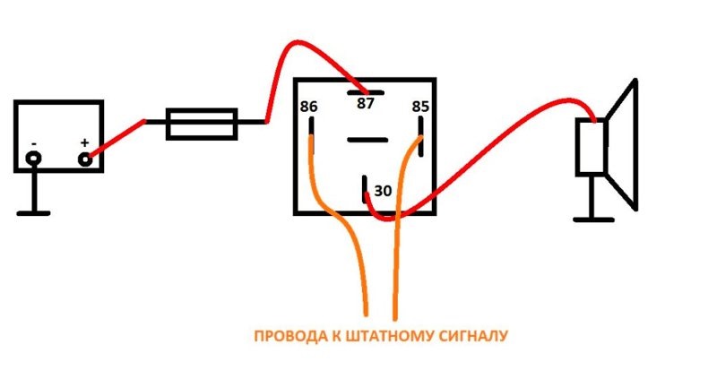 Какое реле нужно для подключения сигнала Поставил звуковые сигналы от ГАЗ-3302 - Renault Kangoo (2G), 1,5 л, 2011 года тю