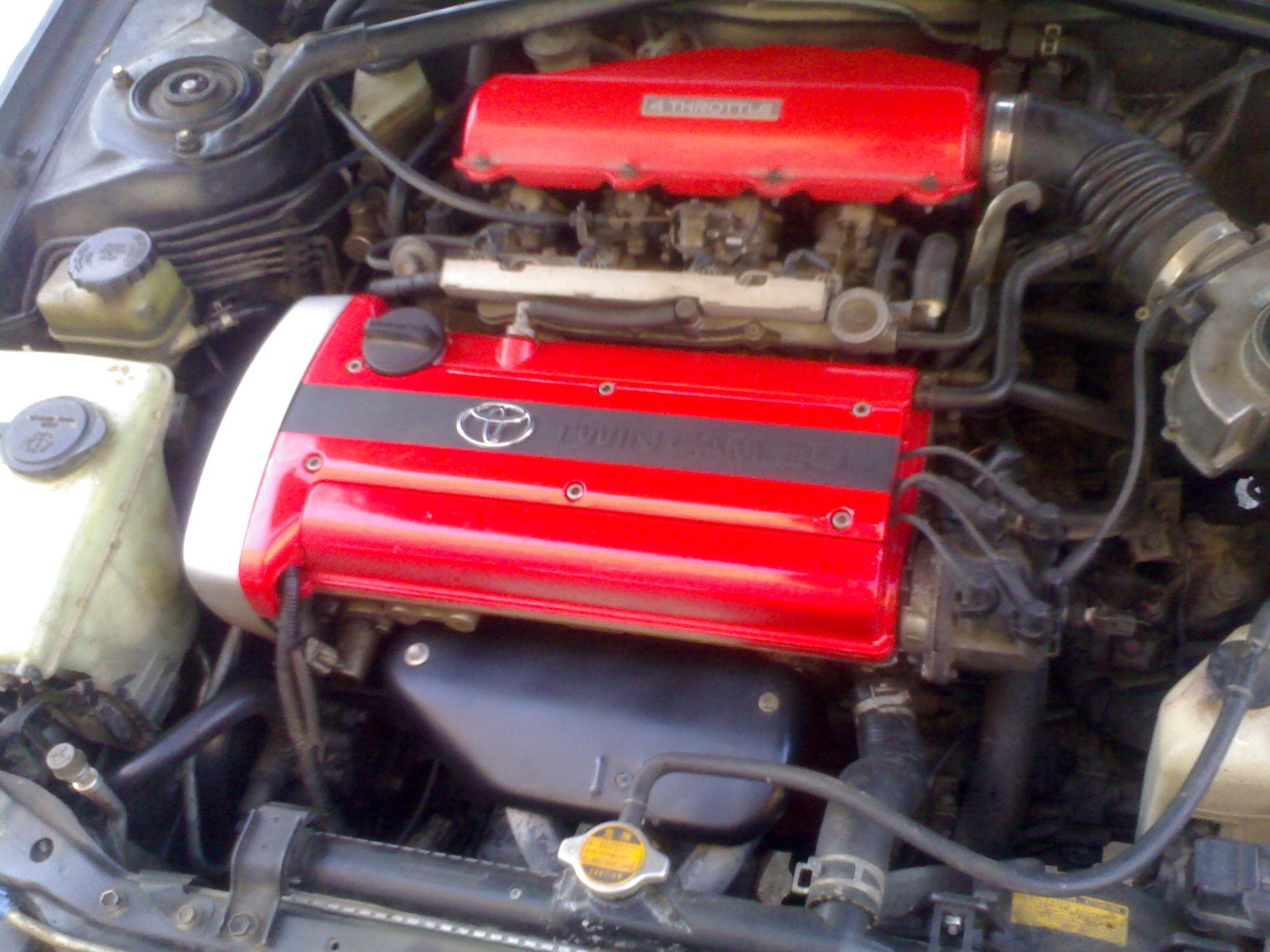 Finally got around to the engine cover - Toyota Corolla Levin 16 L 1994