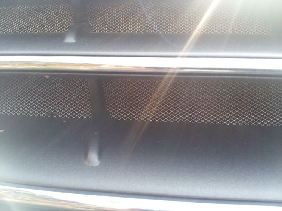 Сетка в радиаторную решетку — Hyundai Elantra (4G), 1,6 л, 2007 года ...