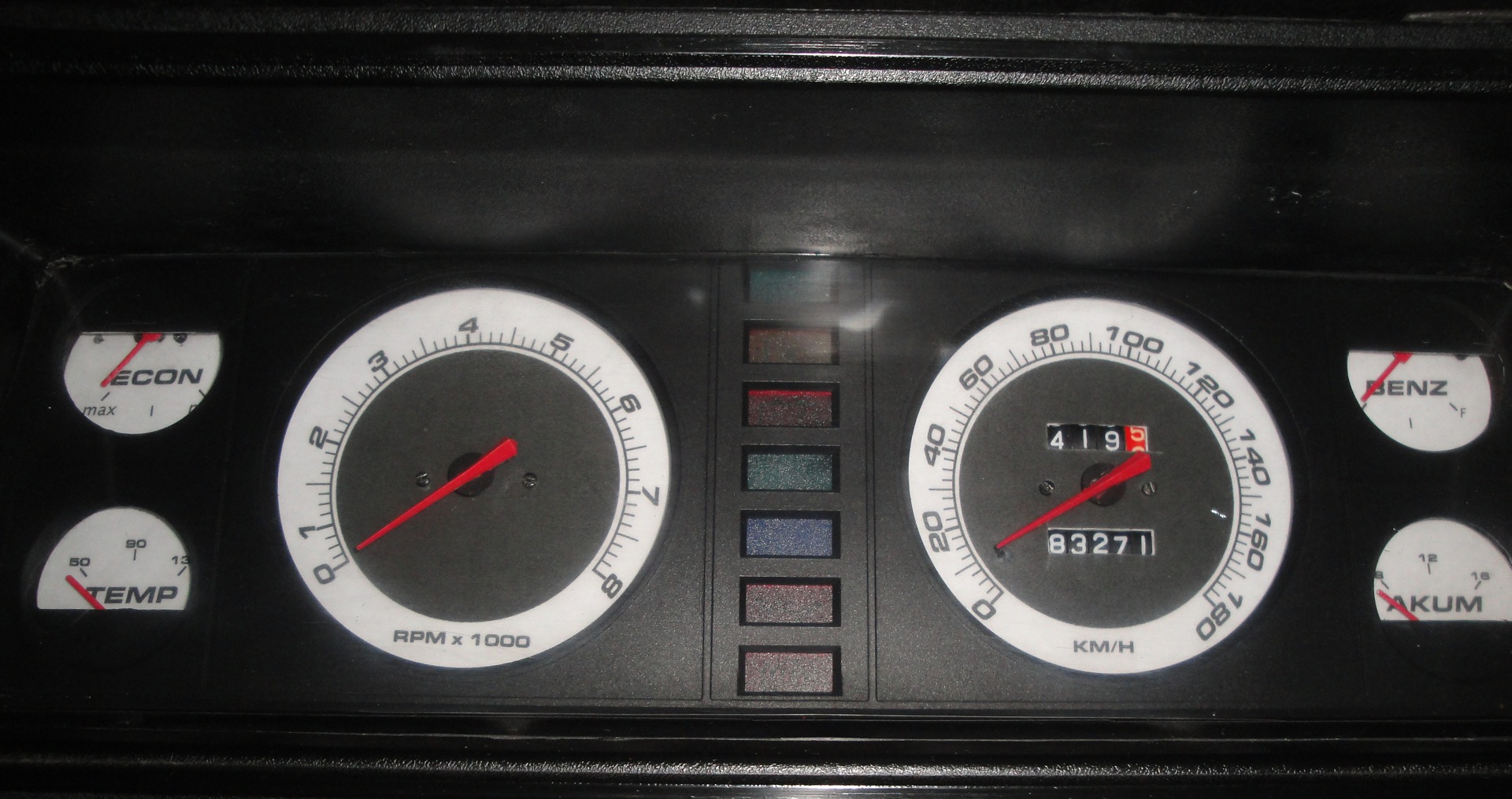 Шкалы приборной панели — Lada 2107, 1,6 л., 1992 года | тюнинг | DRIVE2