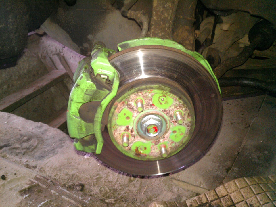 Замена передних тормозных дисков и колодок. — Honda Civic Hatchback (6G ...
