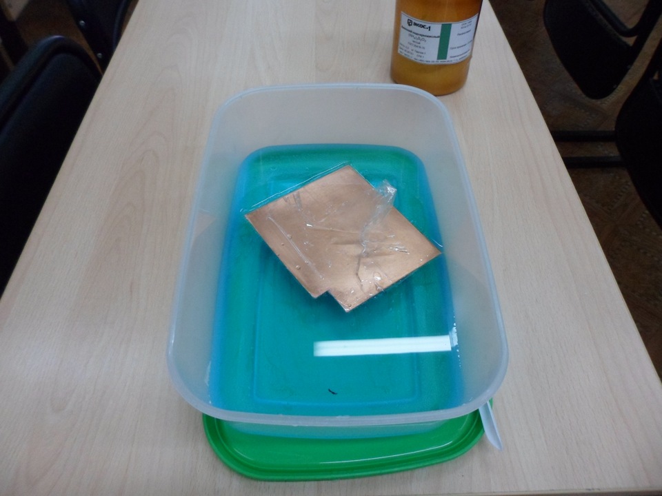 Моя первая печатная плата, по технологии ЛУТ(лазерно-утюжная технология ...