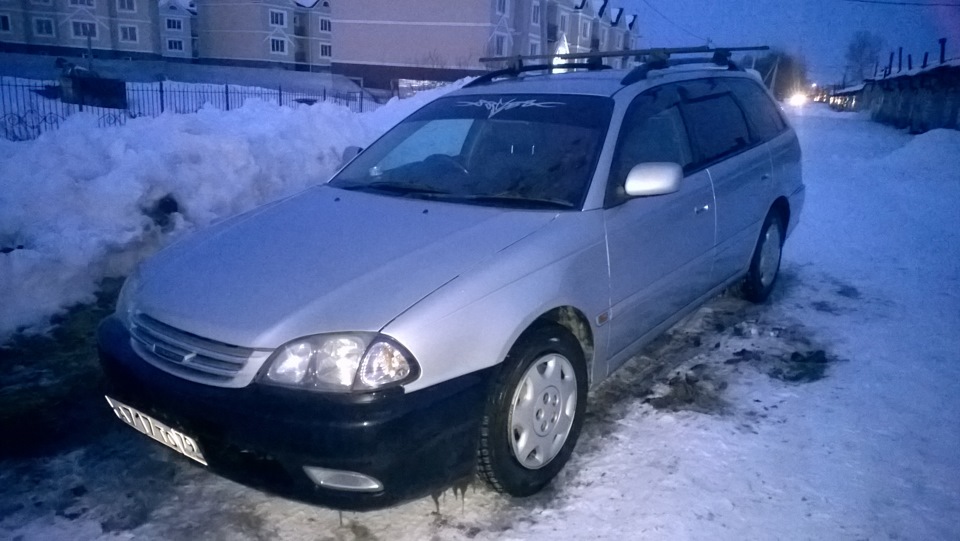 Покрыл машину \"жидким стеклом\" ))) — Toyota Caldina (210), 1,8 л, 2000 ...