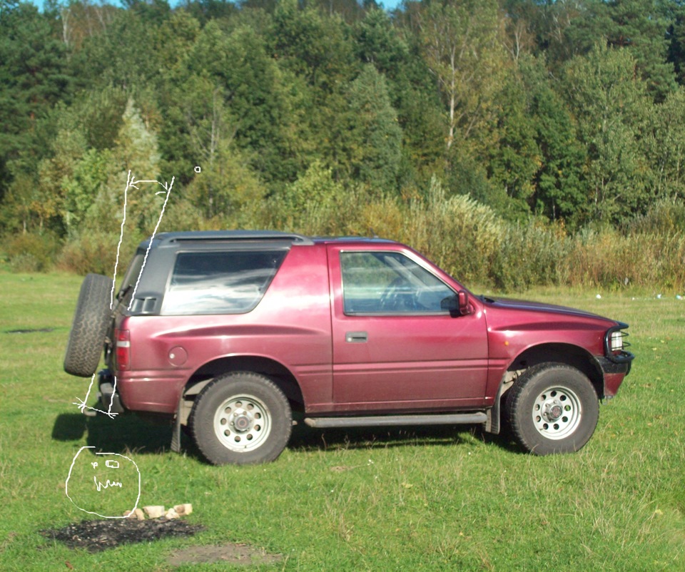 Нашел "сверчка" под кпеплнием запаски. Ура! — Opel Frontera A, 2 л ...