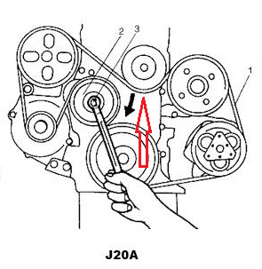 Двигатель j20a схема