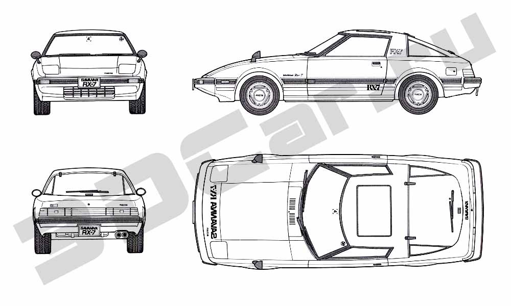 Mazda rx 7 чертеж