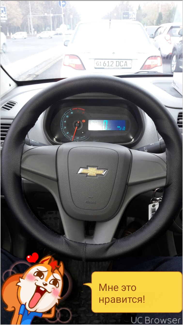 Обшивка руля. — Chevrolet Cobalt (2G), 1,5 л, 2016 года | аксессуары ...