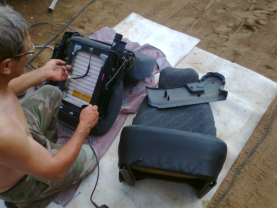 Полный "Фарш" Часть №2 Переделка сидений — Lada 11113 Ока, 0,7 л, 2004 ...