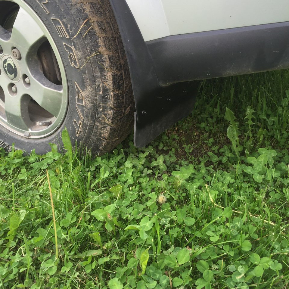 Задние брызговики. Снова колхоз) — SsangYong Kyron, 2 л, 2008 года ...