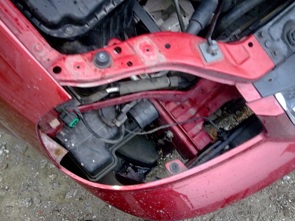 Установка ПТФ в стоковый бампер. — Chevrolet Lacetti Sedan, 1,8 л, 2007 ...