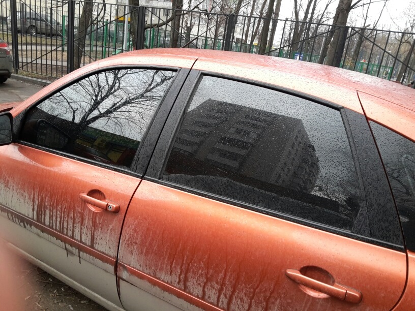 Съемная тонировка для апельсина — Lada Гранта Лифтбек (1G), 1,6 л, 2014 ...