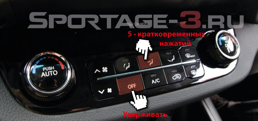 Отключение парковочных линий kia sportage 3