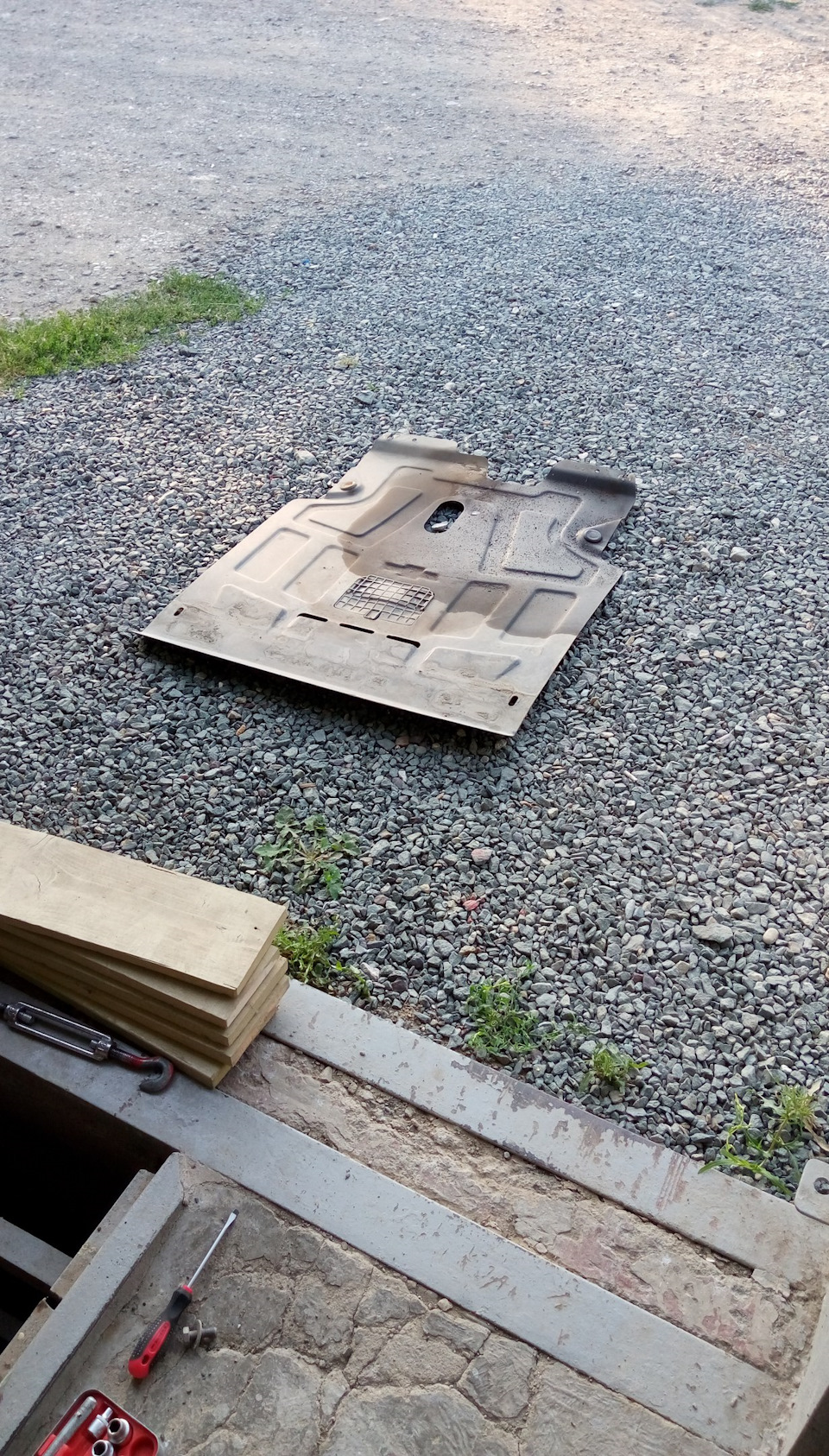 Выпрямление защиты и вопрос по обслуживанию. — Chevrolet Lacetti Sedan ...