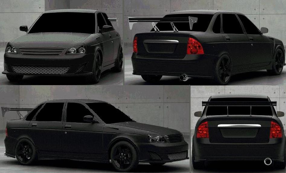 Фото лады седан тюнинг VIRTUAL TUNING.моя работа - LADA Priora - DRIVE2