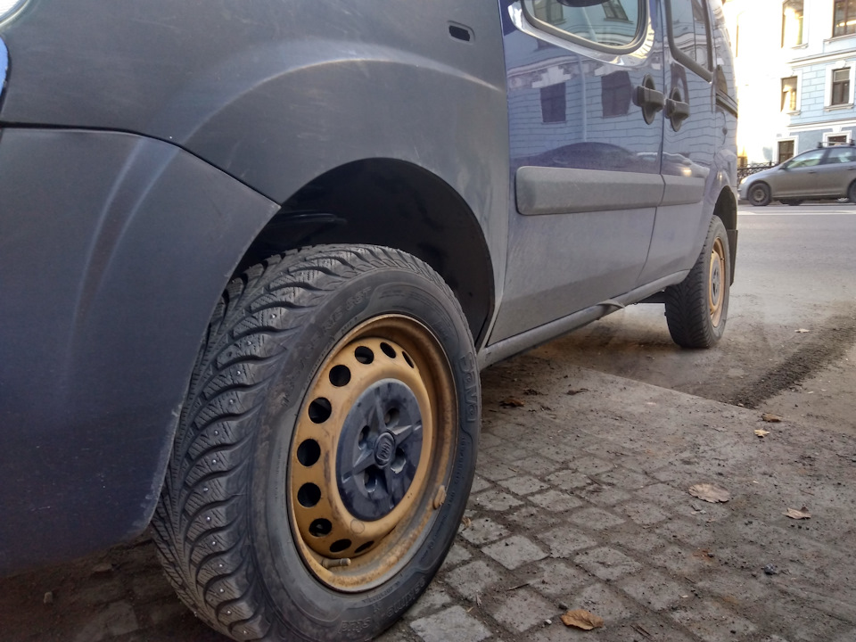 замена передних пружин и правой опоры. — FIAT Doblo (1G), 1,3 л, 2007 ...
