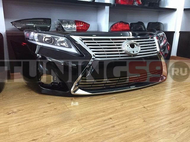 Комплект Lexus на Camry 40 бампер+фары в стиле Lexus+стопы Led