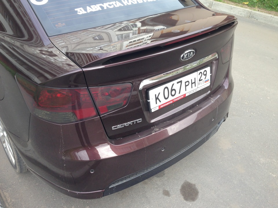 Затонировал задние фары — KIA Cerato (2G), 1,6 л, 2011 года | тюнинг ...