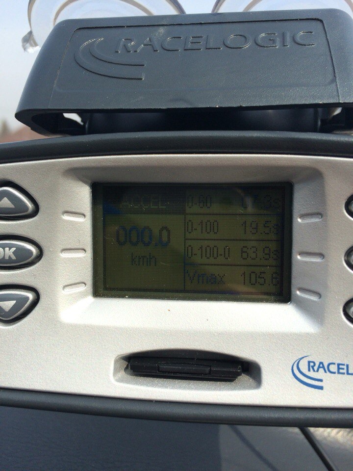 Замер динамики разгона на Рейслоджик. — Daewoo Sens, 1,3 л, 2004 года ...