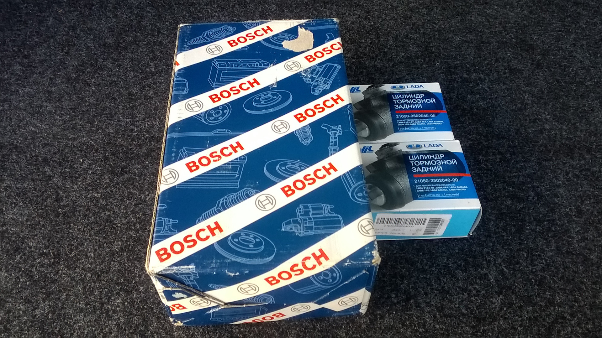 Задние тормозные колодки BOSCH 0 986 487 813 на ВАЗ 2114 — Lada 2114, 1 ...