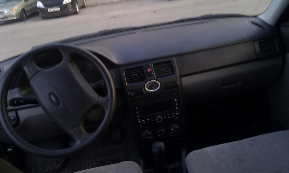 Установка 2 DIN в новую консоль — LADA Приора седан, 1,6 л., 2007 года ...