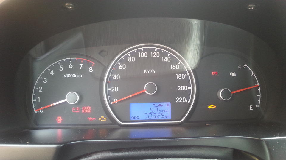 8. Расход горючего))) — Hyundai Elantra (4G), 1,6 л, 2010 года ...