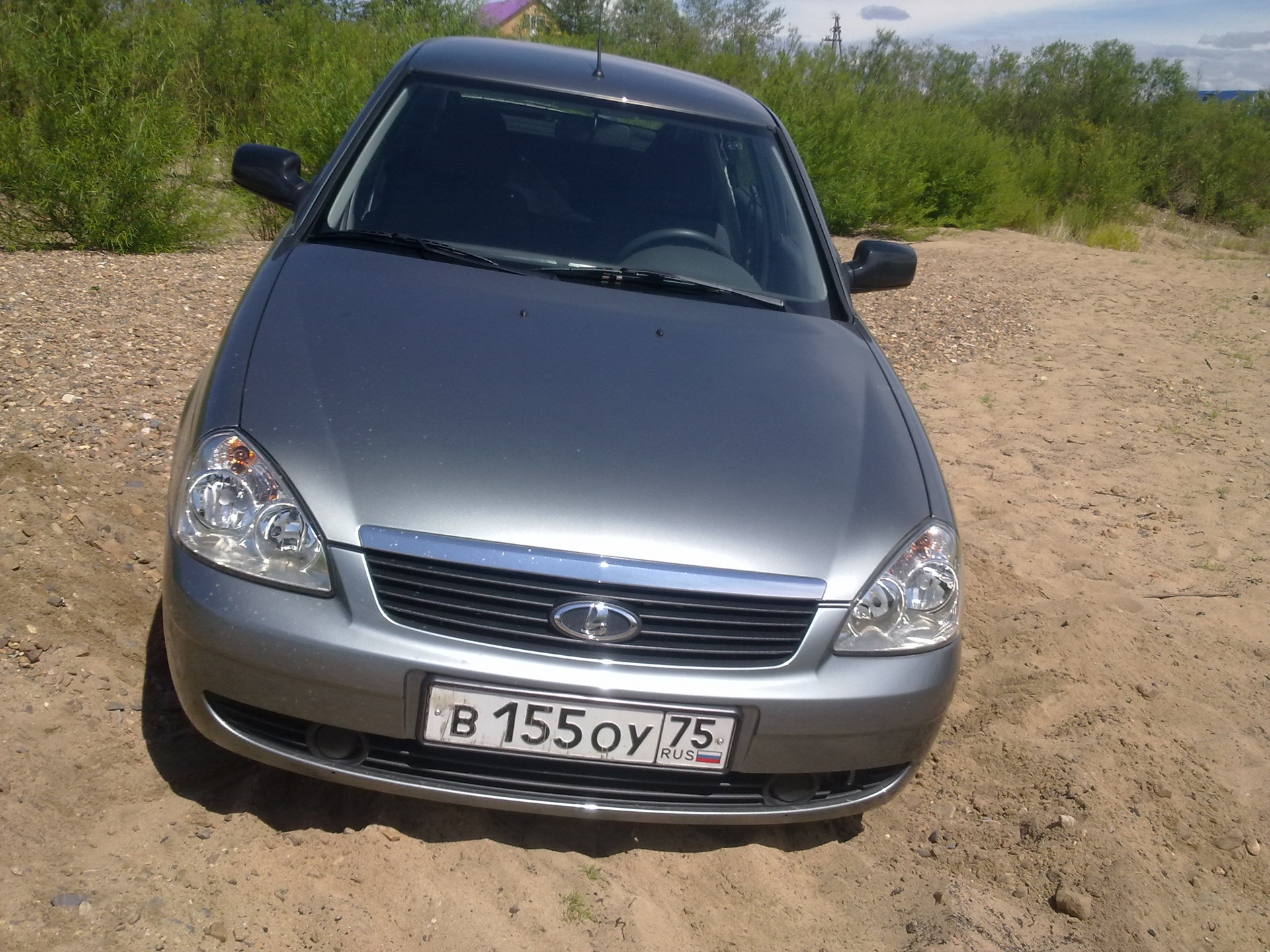 Застрял на берегу реки — Lada Приора хэтчбек, 1,6 л, 2011 года | эвакуация  | DRIVE2