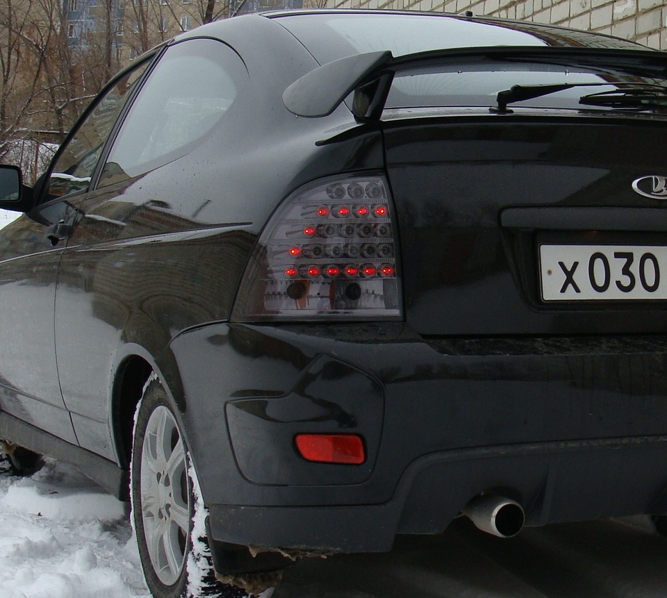 Новые задние фонари или процесс пошёл. — Lada Приора Купе, 1,6 л, 2011 ...